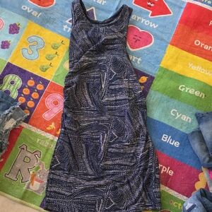 Liz Lange Maternity Dress Blue and White